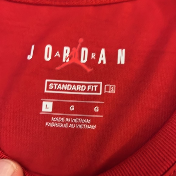 Nike Air Jordan Mens Large T shirt. Red and Black. - Picture 4 of 5